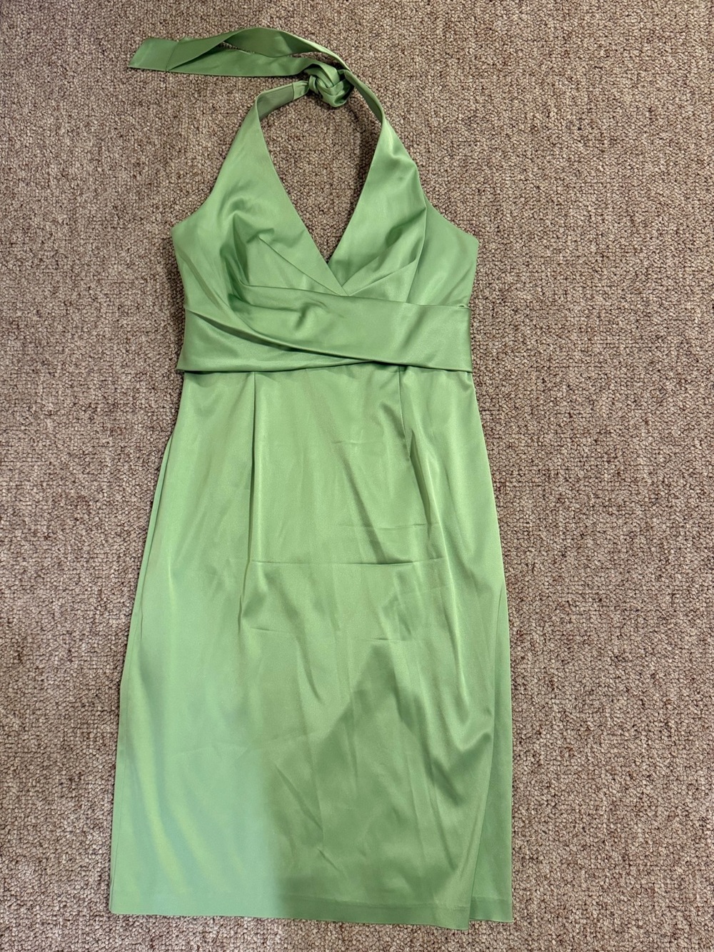Donna Ricco Green Halter Dress